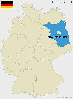 Lage von Brandenburg in Deutschland